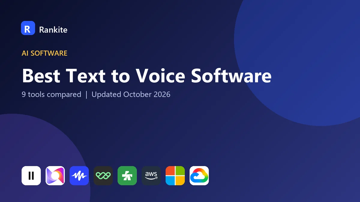 Best Text to Voice Software in 2026: 9 Tools Compared