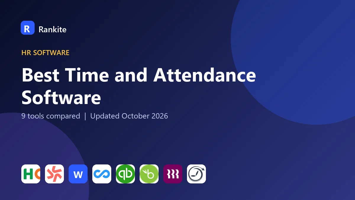 Best Time and Attendance Software in 2026: 9 Tools Compared