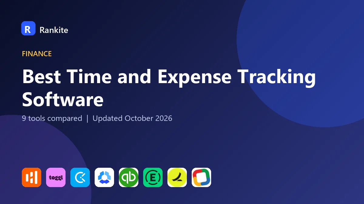 Best Time and Expense Tracking Software in 2026: 9 Tools Compared