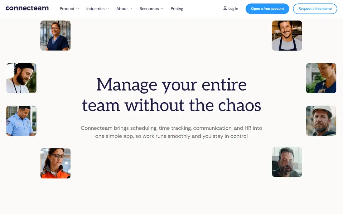 Connecteam homepage