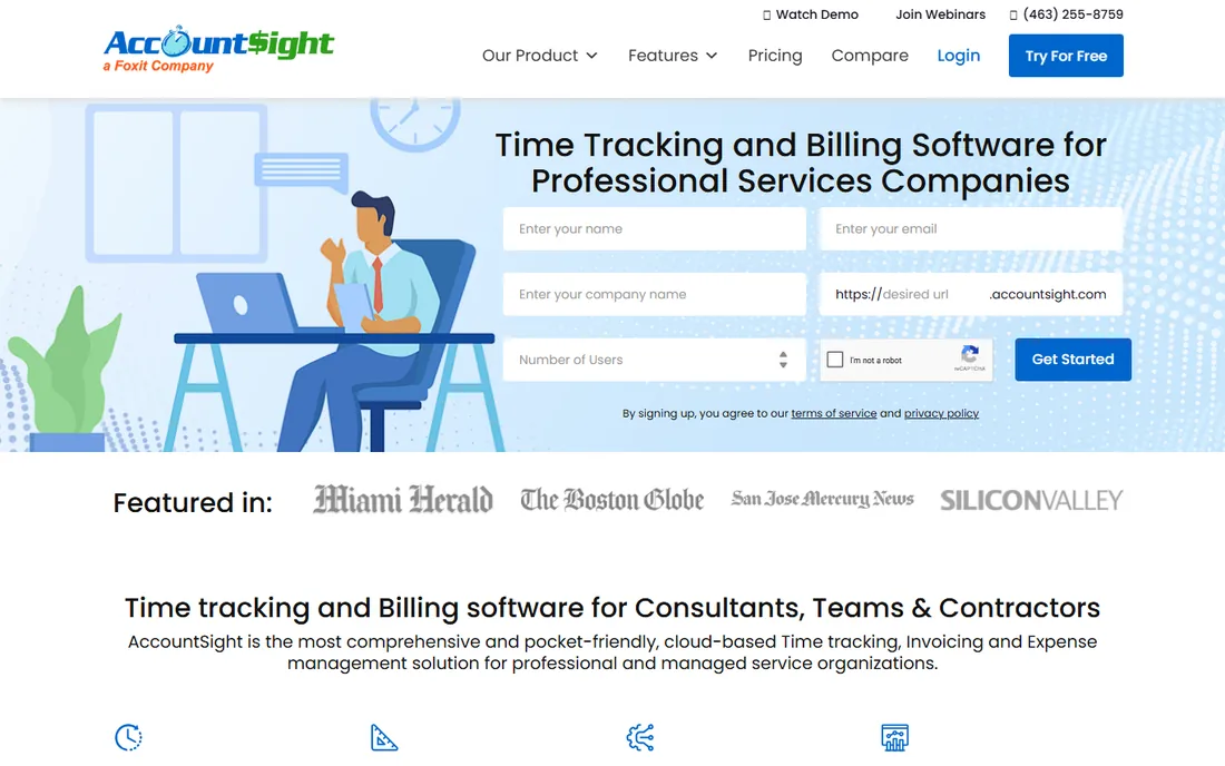 AccountSight homepage