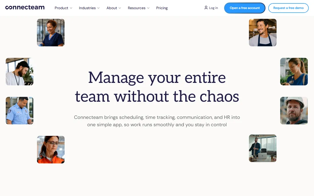 Connecteam homepage