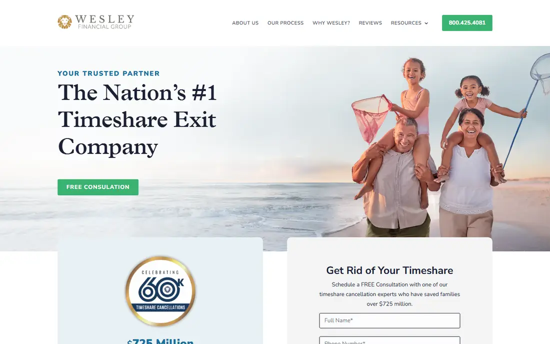 Wesley Financial Group homepage