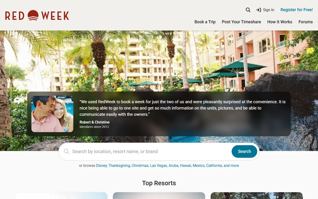 RedWeek homepage