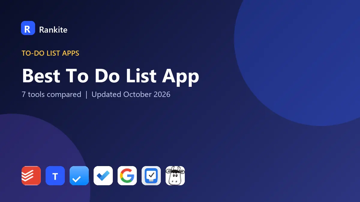 Best To Do List App in 2026: 7 Tools Compared