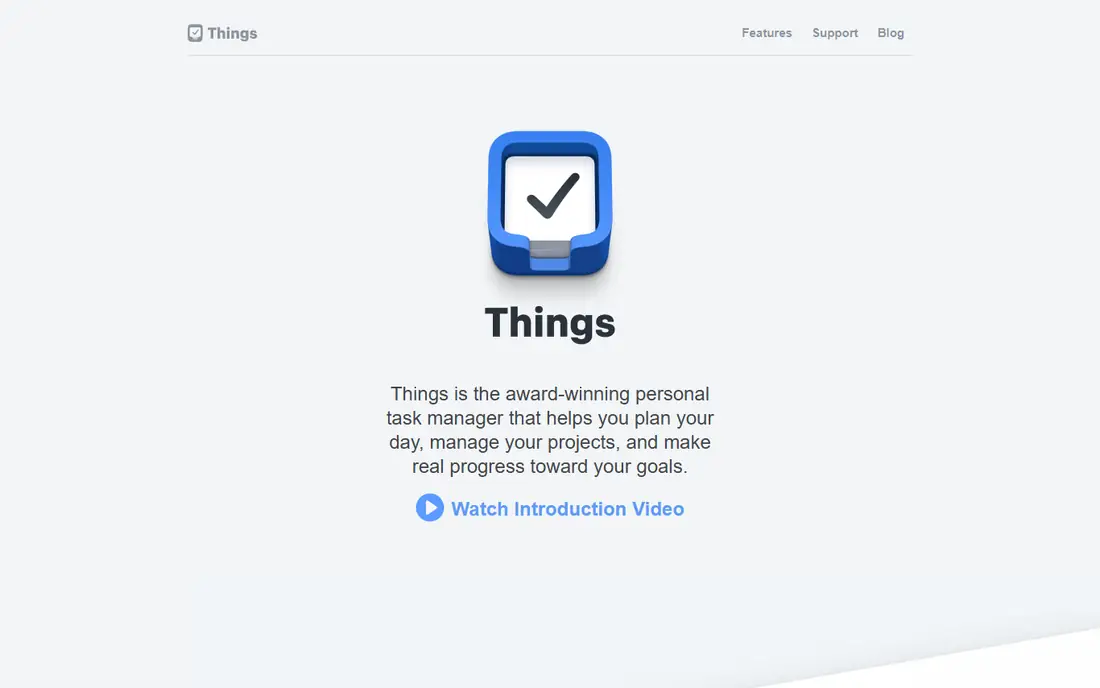 Things 3 homepage
