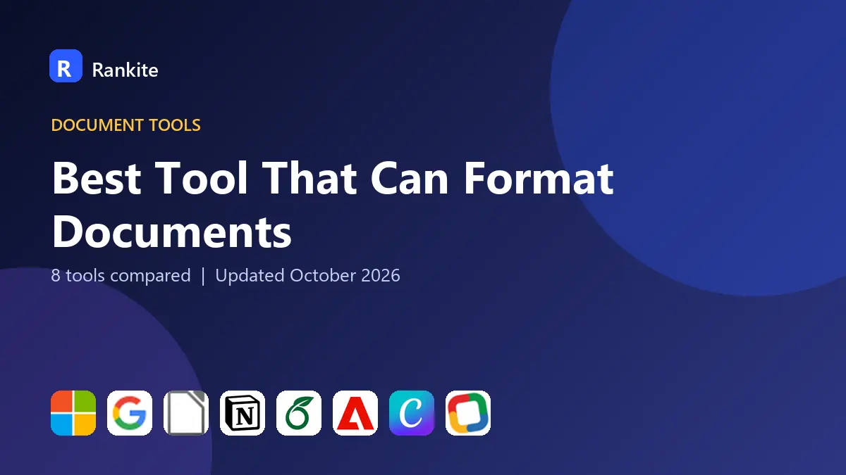 Best Tool That Can Format Documents in 2026: 8 Tools Compared