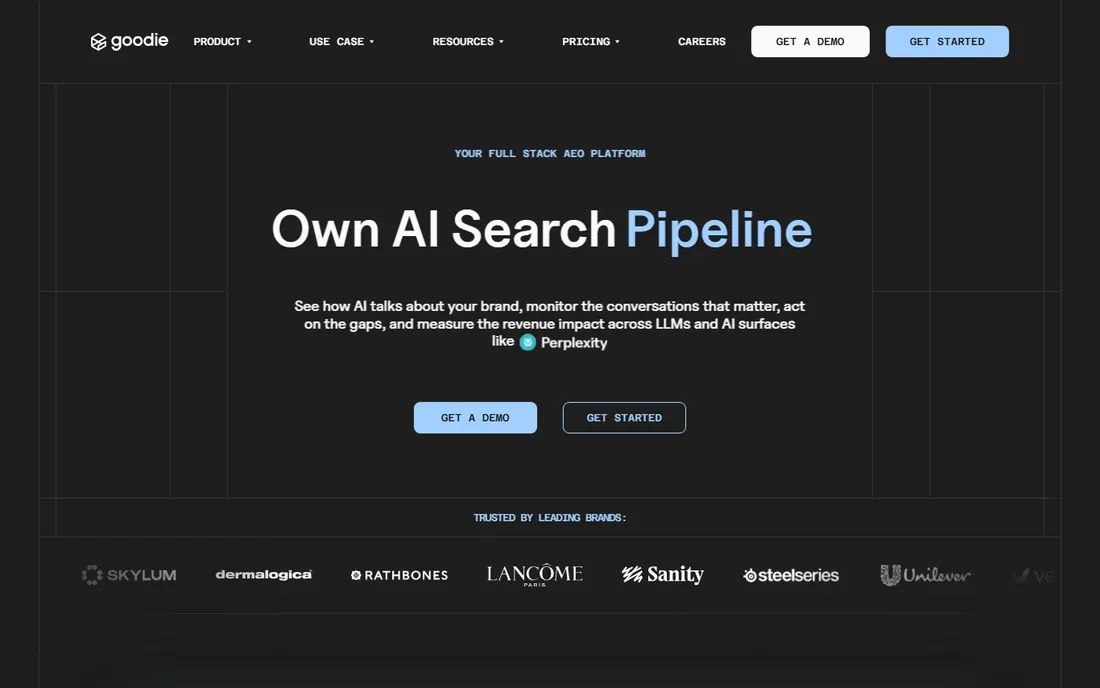 Goodie AI homepage
