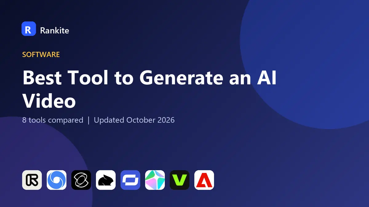 Best Tool to Generate an AI Video in 2026: 8 Tools Compared