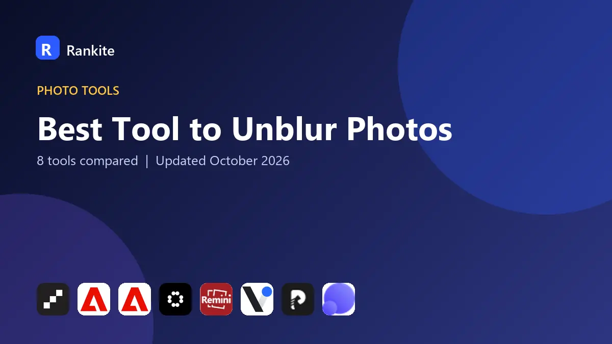 Best Tool to Unblur Photos in 2026: 8 Tools Compared
