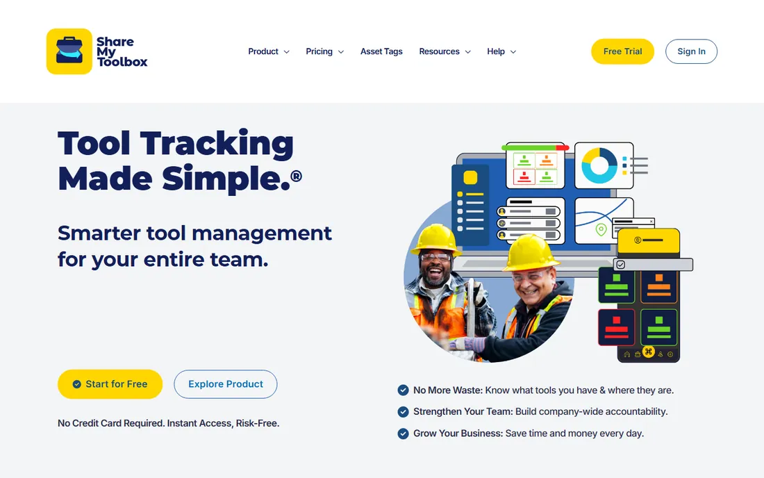 ShareMyToolbox homepage