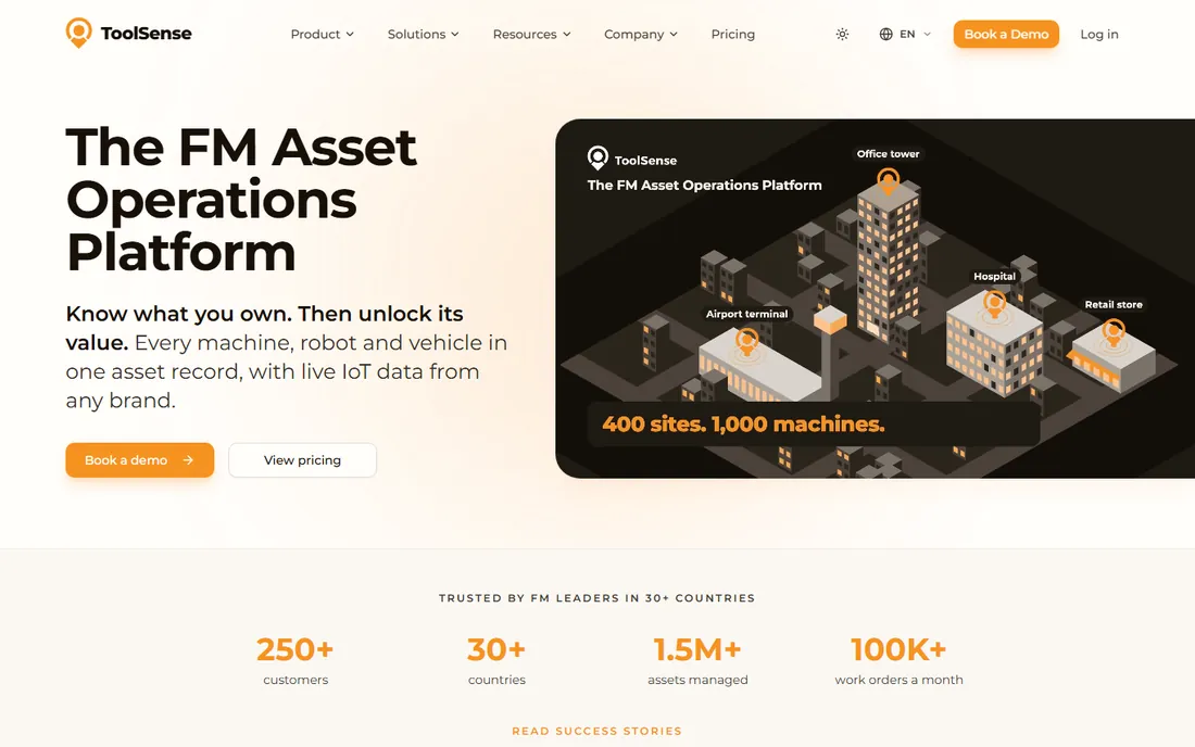 ToolSense homepage