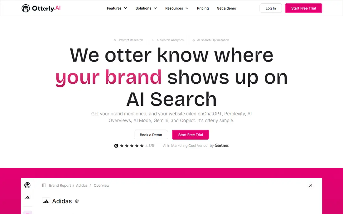 Otterly.AI homepage