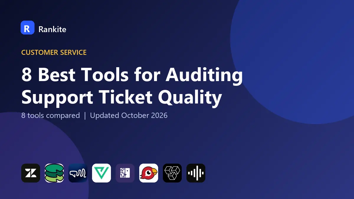 8 Best Tools for Auditing Support Ticket Quality: 8 Tools Compared