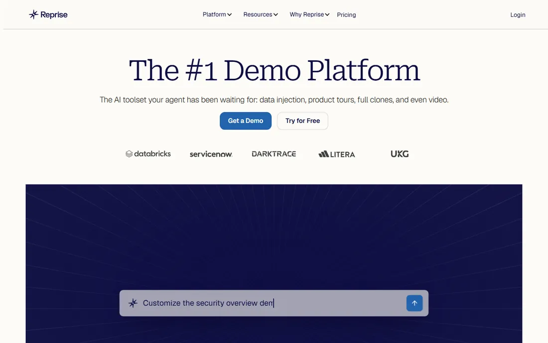 Reprise homepage