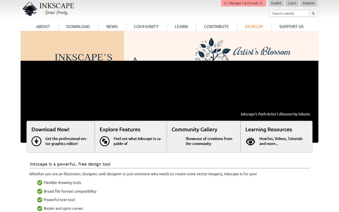 Inkscape homepage