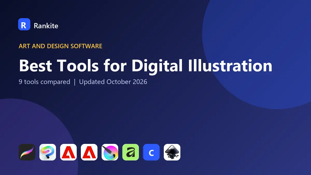 Best Tools for Digital Illustration in 2026: 9 Tools Compared