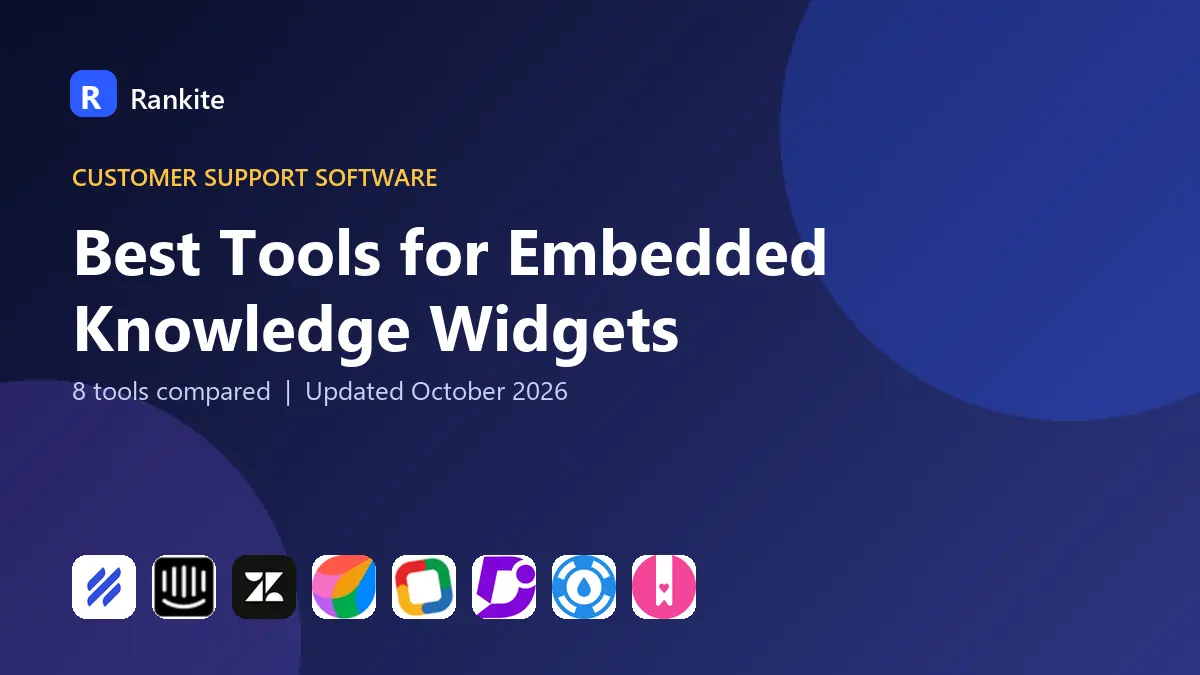 Best Tools for Embedded Knowledge Widgets in 2026: 8 Tools Compared
