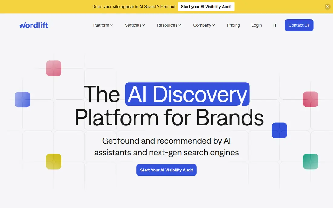 WordLift homepage