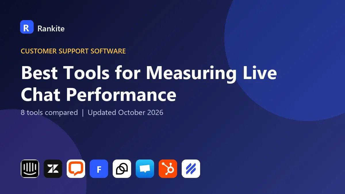 Best Tools for Measuring Live Chat Performance in 2026: 8 Tools Compared