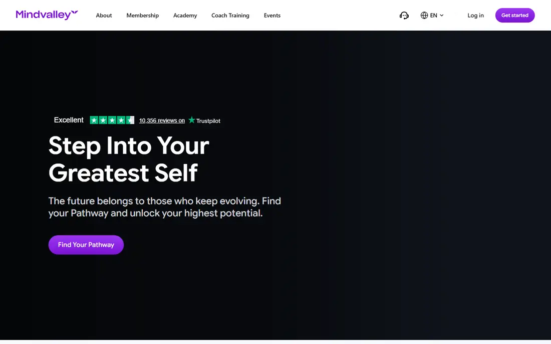 Mindvalley homepage