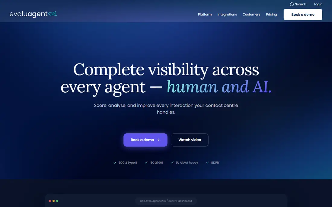 EvaluAgent homepage