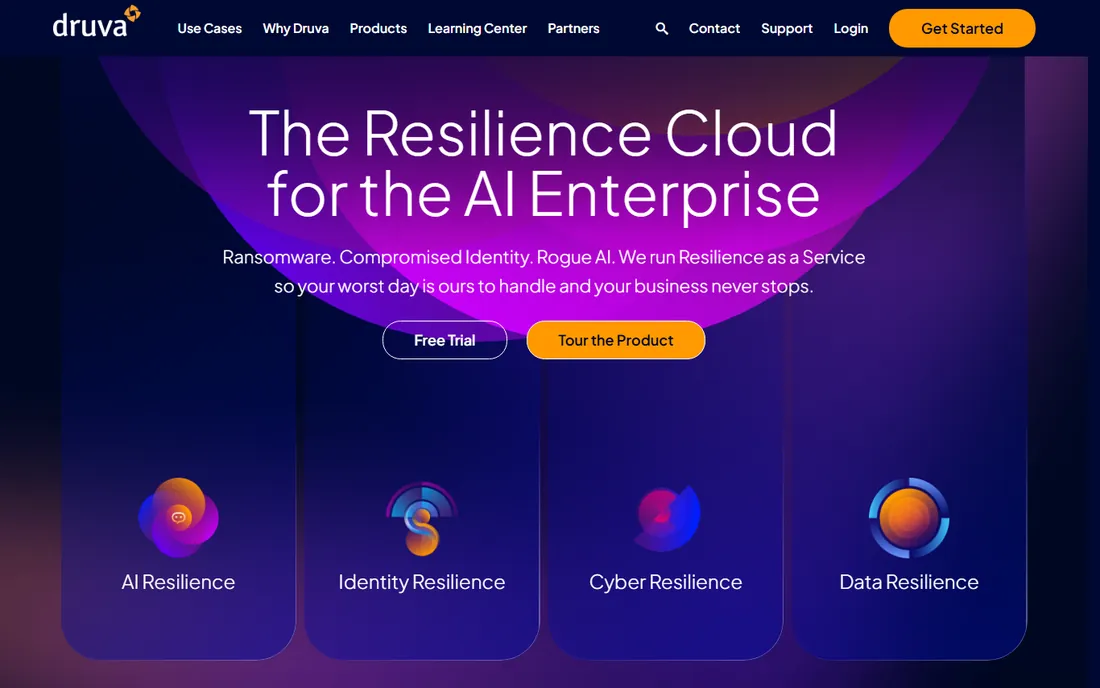 Druva homepage
