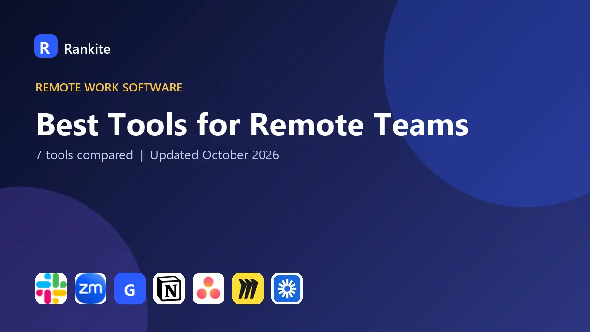 Best Tools for Remote Teams in 2026: 7 Tools Compared