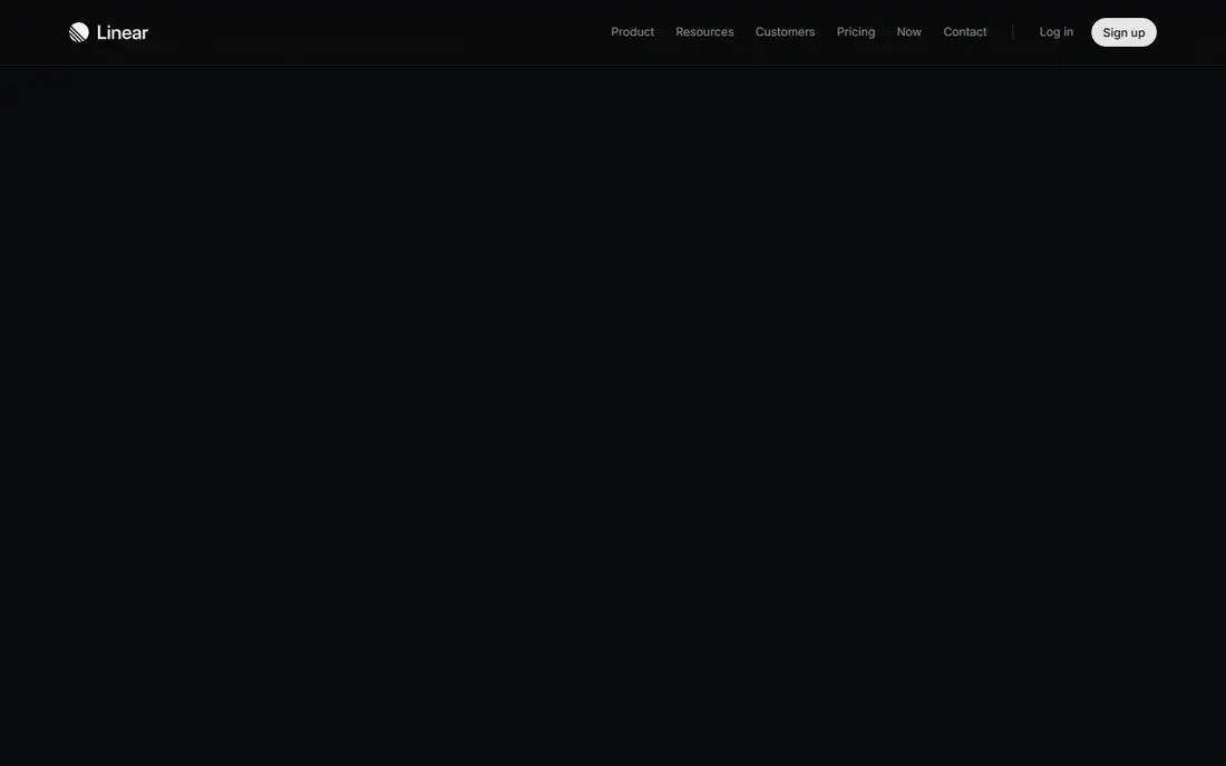 Linear homepage