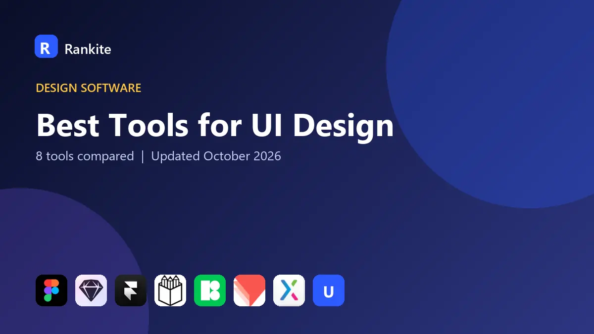 Best Tools for UI Design in 2026: 8 Tools Compared