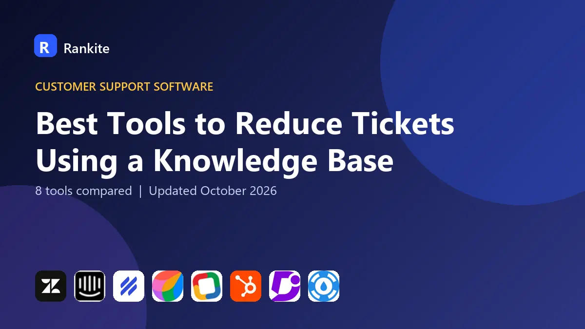 Best Tools to Reduce Tickets Using a Knowledge Base in 2026: 8 Tools Compared