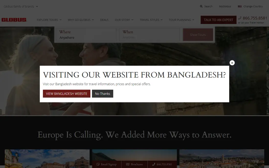 Globus homepage