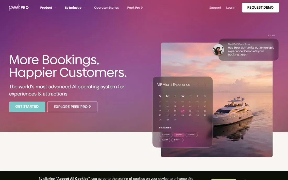 Peek Pro homepage