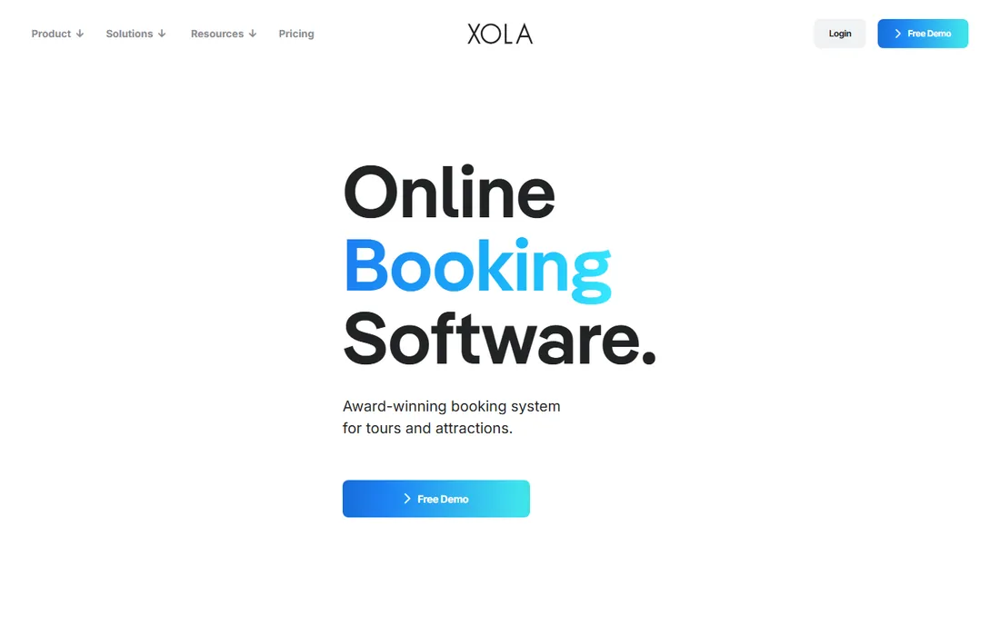 Xola homepage