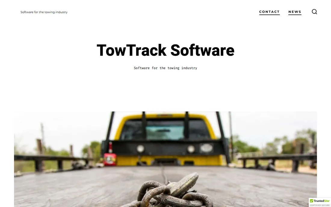 TowTrack homepage