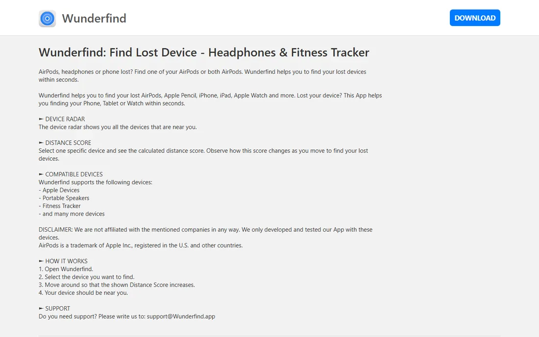 Wunderfind homepage