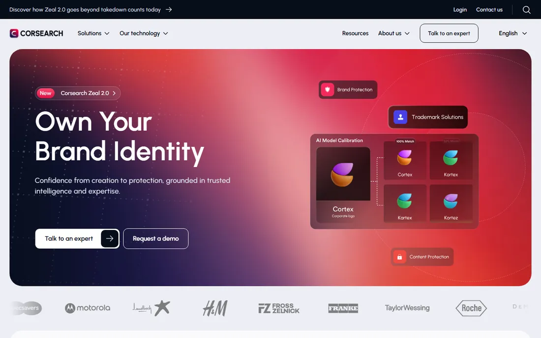 Corsearch homepage