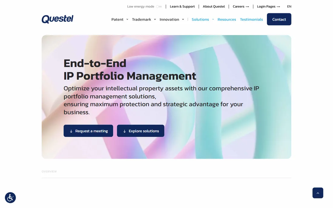 Questel Equinox homepage