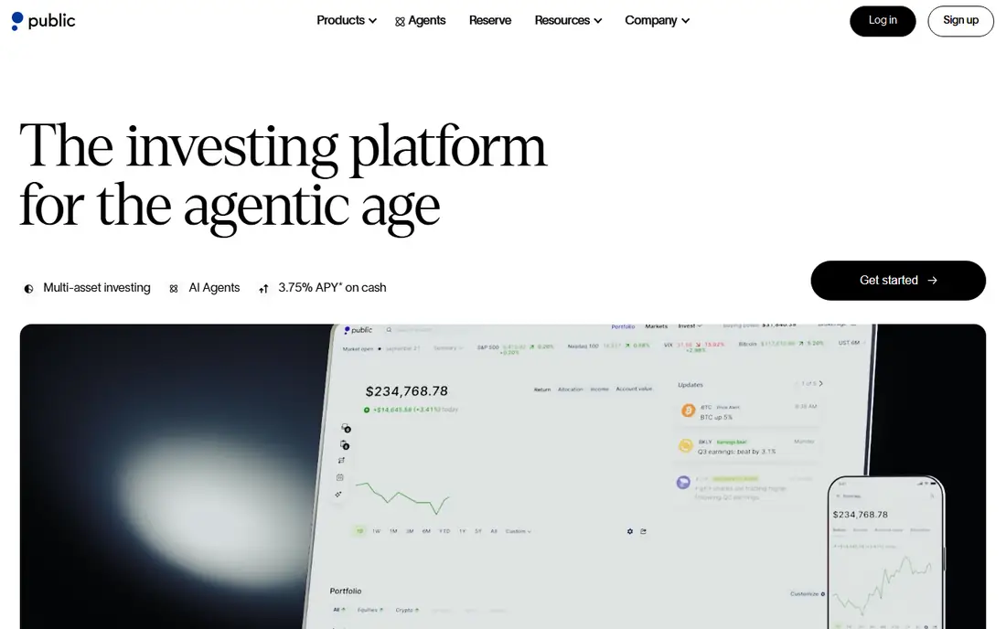 Public homepage