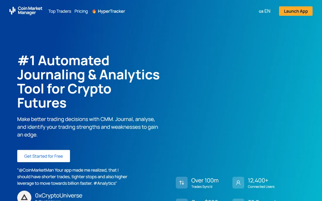 CoinMarketMan homepage