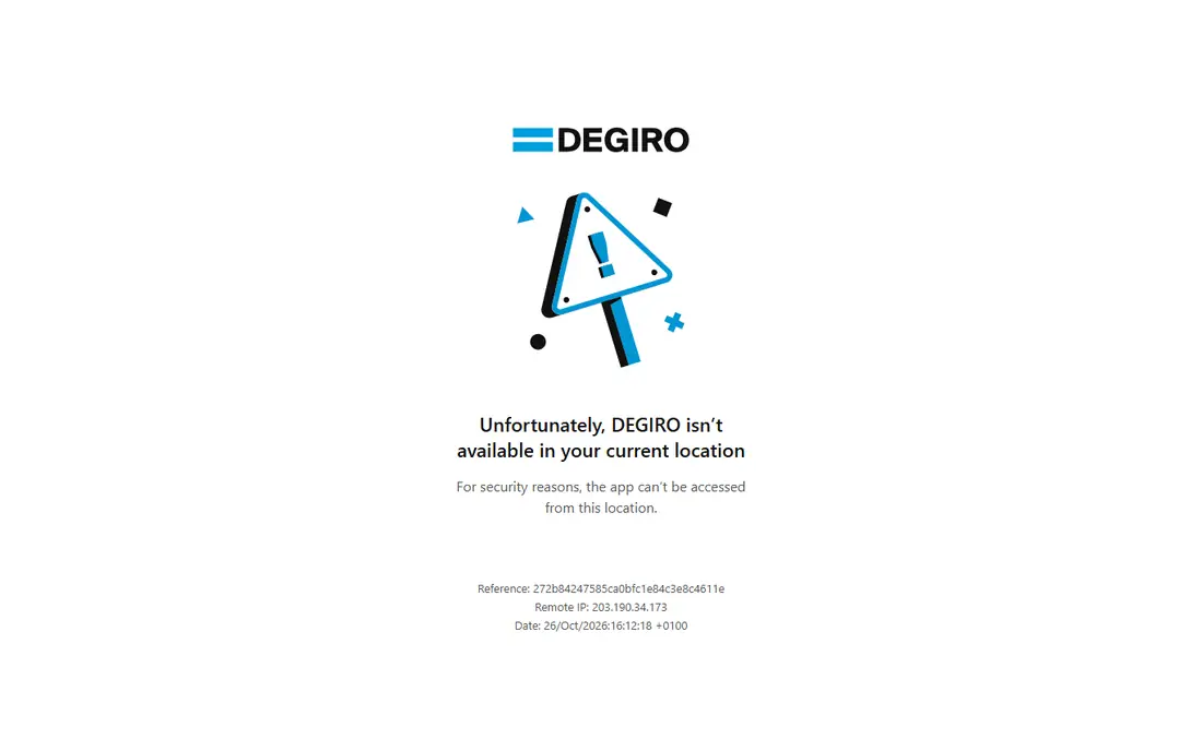 DEGIRO homepage