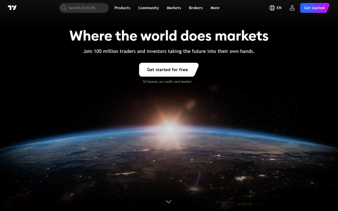 TradingView homepage