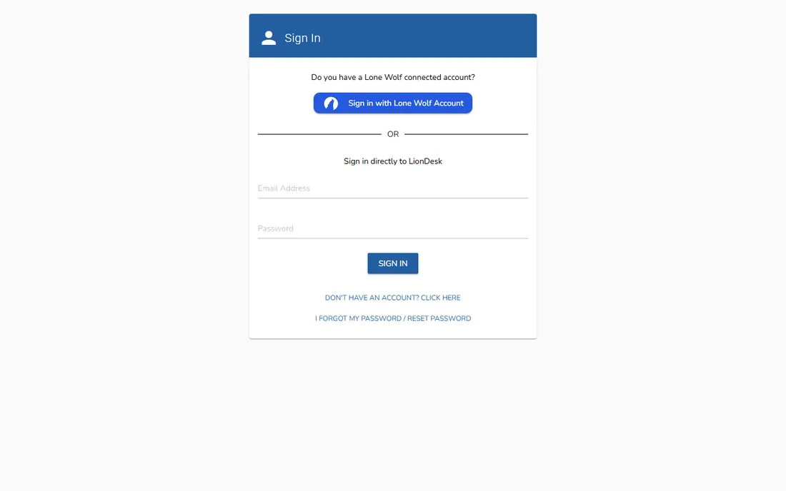 LionDesk homepage