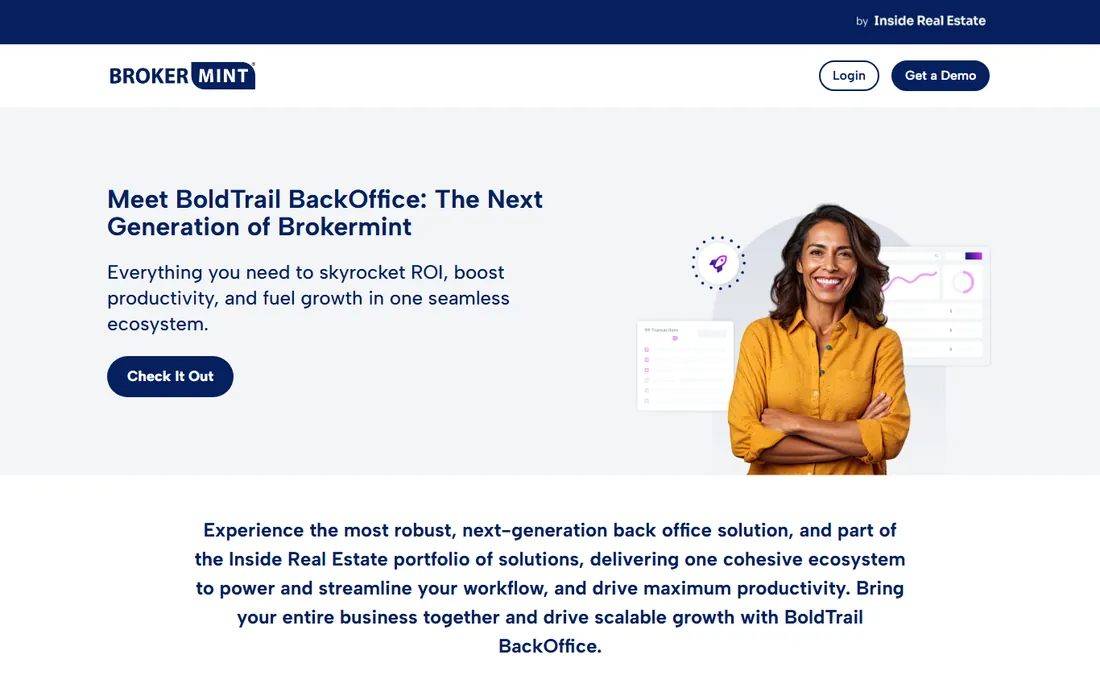 Brokermint homepage