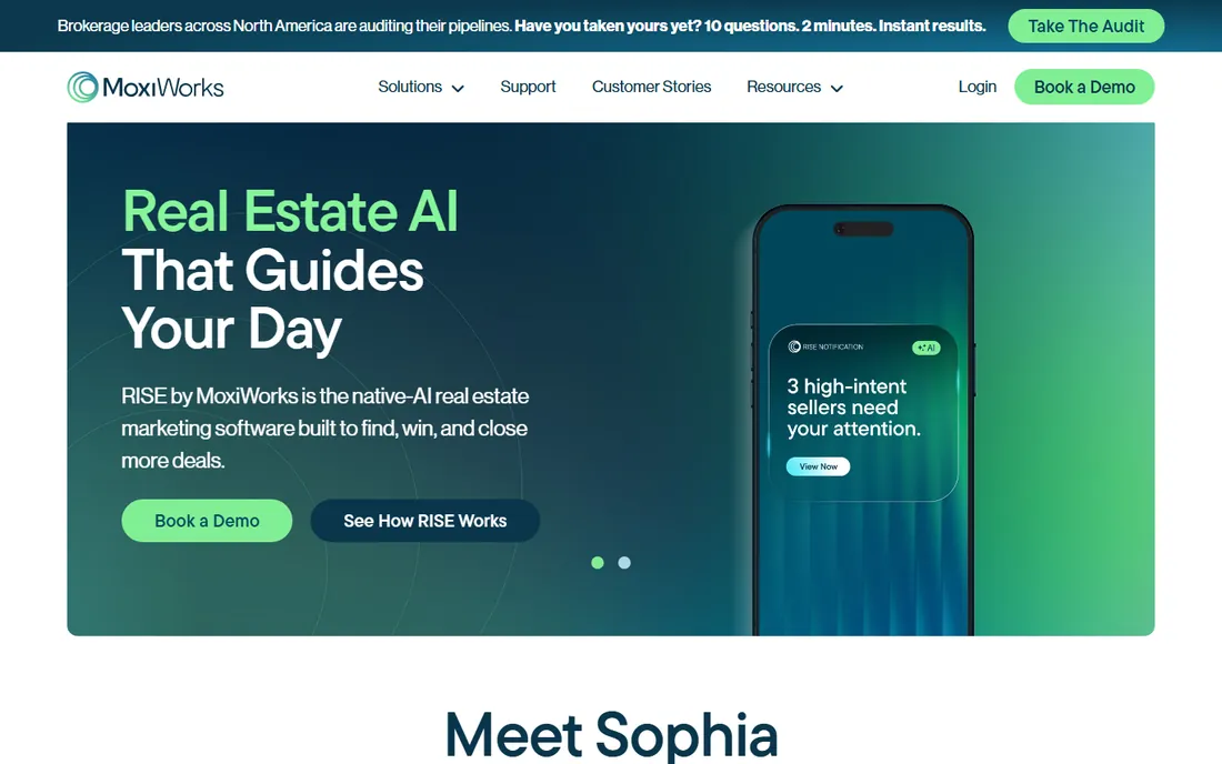 MoxiWorks homepage