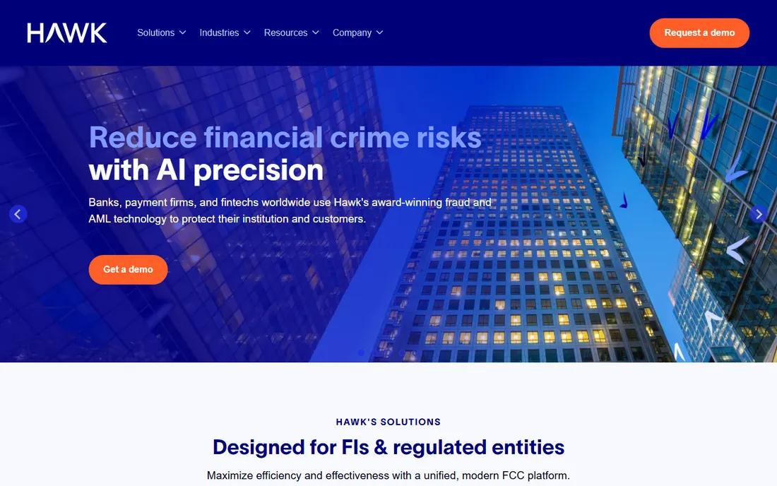 Hawk AI homepage