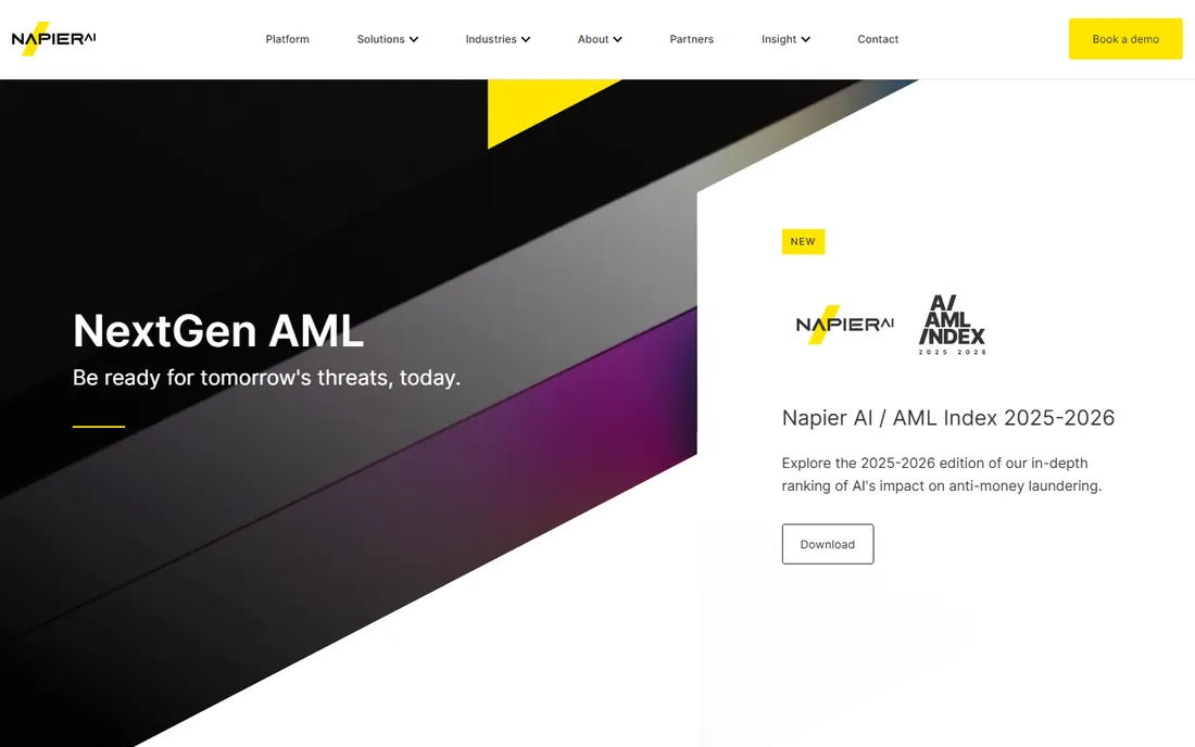 Napier AI homepage