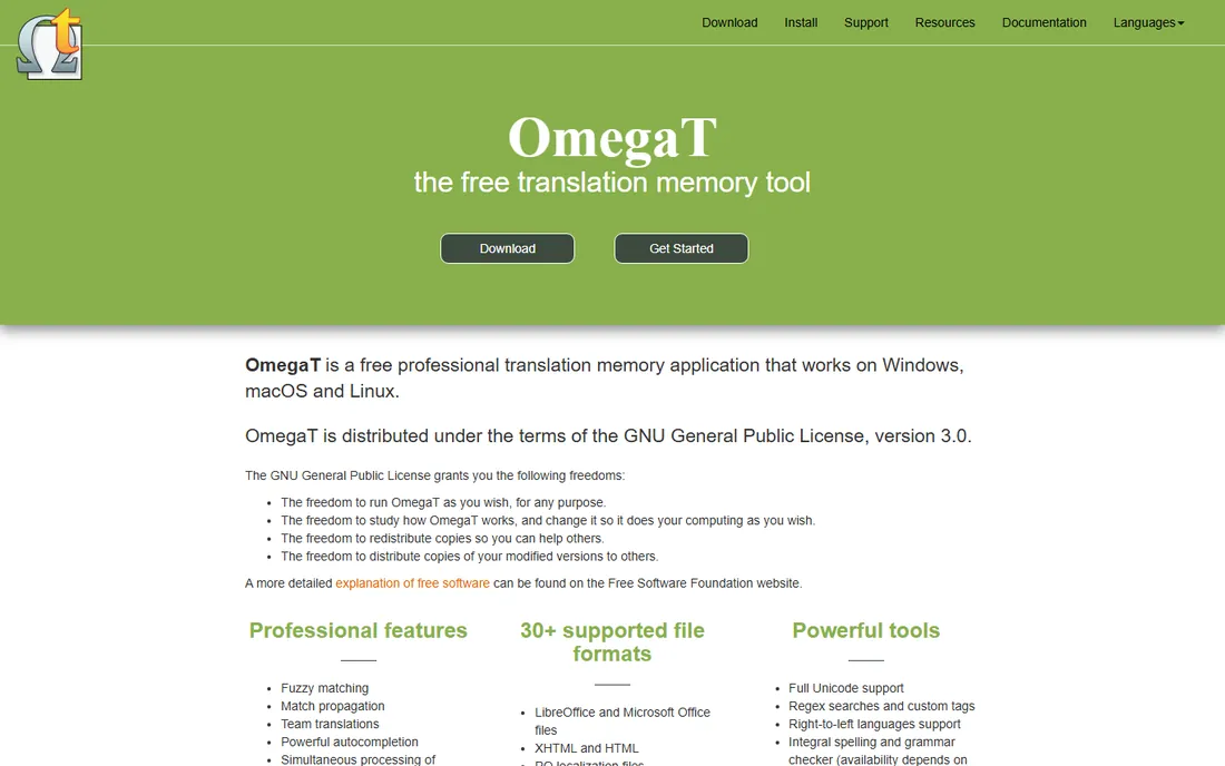 OmegaT homepage