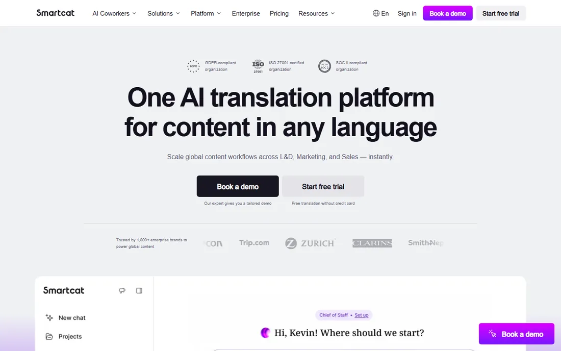 Smartcat homepage