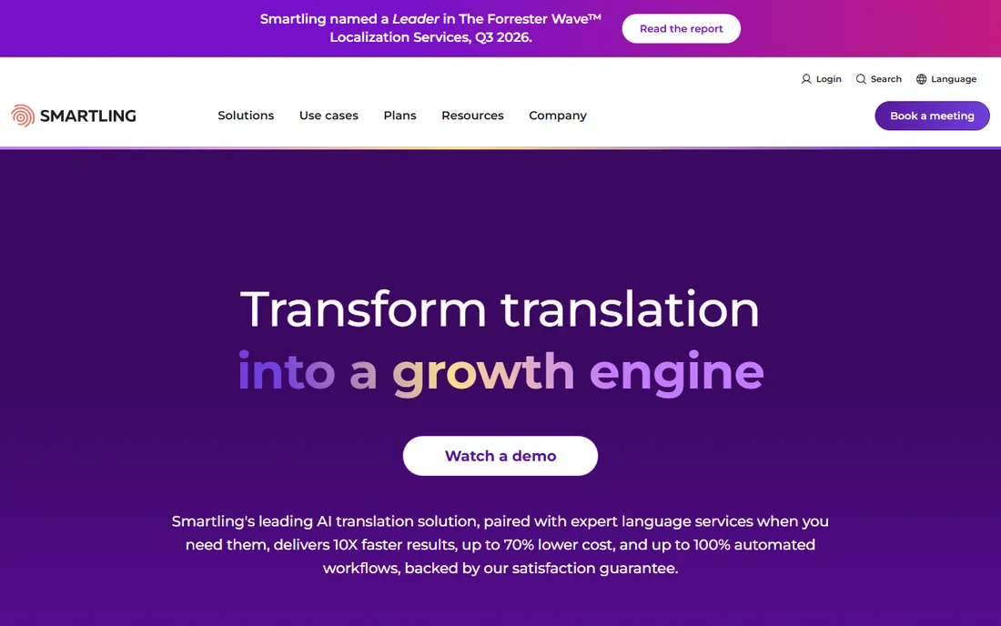 Smartling homepage